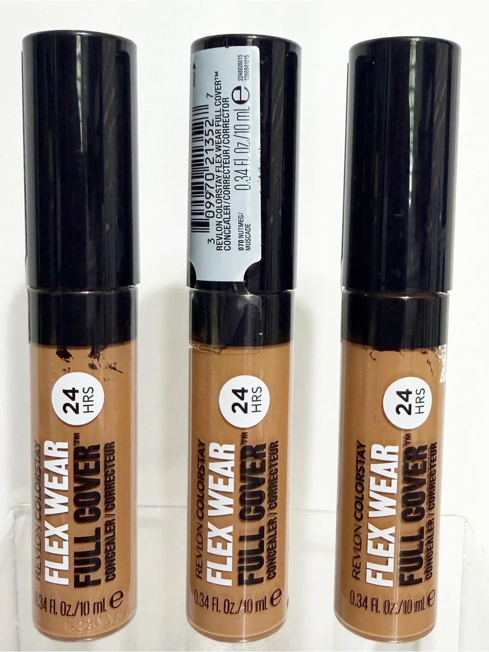 {Set of 3} REVLON ColorStay Flex Wear Full Cover Concealer 070 NUTMEG - Sealed